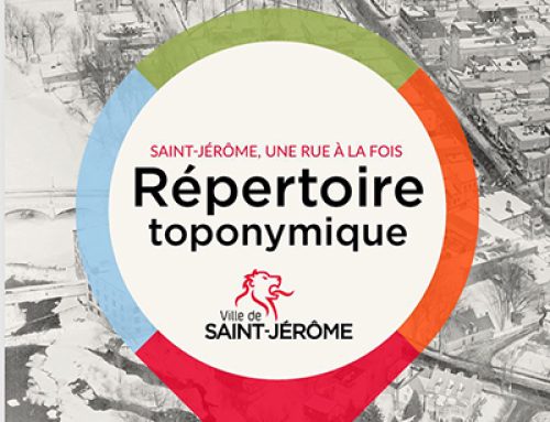 Nouveau répertoire toponymique des rues de Saint-Jérôme